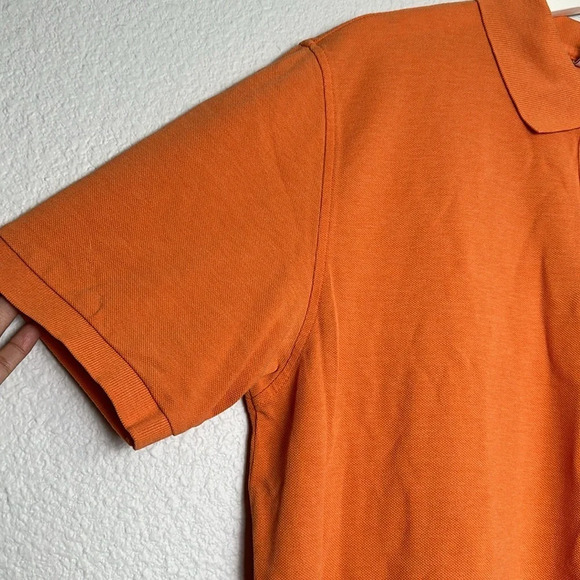 Brooks Brothers Orange Performance Polo Original Fit Cotton Size Large - Picture 3 of 7